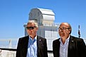 ESO DG with IAC Director at Teide Observatory (Tenerife)