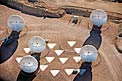 ALMA antennas at the AOS