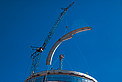 Building the dome of the ESO 3.6-metre telescope