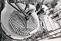 The ESO 3.6-metre telescope under construction
