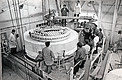 The ESO 3.6-metre telescope under construction