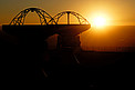 ALMA antennas silhouette