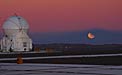 Partial lunar eclipse from the VLT platform