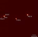 Pluto, Charon, and triple star "P126 A, B, C"