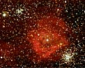 DEM L 159 Nebula and KMHK 840 and 831 Starclusters in the LMC