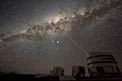 The Planet, the Galaxy and the Laser