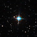 Close-up view of the sky around the star HD 10180