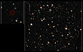 Hubble image of the distance-record galaxy UDFy-38135539