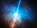 Artist's impression of a dark gamma-ray burst