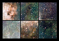 Highlights from the VST image of Messier 17