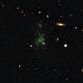 Giant space blob glows from within
