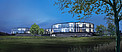 Architect’s rendering of the new ESO Headquarters Extension (nighttime)