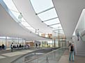 Architectonische weergave van de uitbreiding van het ESO-hoofdkwartier (van binnen)