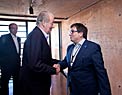 Juan Carlos I, Rei de Espanha, e Xavier Barcons, o Presidente do Conselho do ESO