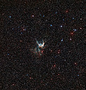 Image à grand champ du ciel autour de la nébuleuse du Casque de Thor