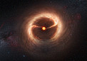 Artist’s impression of the disc and gas streams around HD 142527