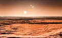 Impressão artística do sistema Gliese 667C