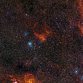 Wide-field view of the sky around the star cluster NGC 3572