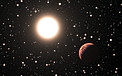 Kunstnerisk framstilling av eksoplanet rundt stjerne i hopen Messier 67