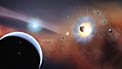Artist's impression of Beta Pictoris