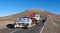 The SPHERE instrument on the final stage of its journey to the VLT