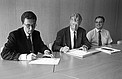 Harry Van Der Laan Signing a Contract