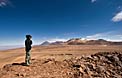 View of the Chajnantor plateau, the ALMA Array Operations Site