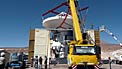 Assembly of First European ALMA Antenna