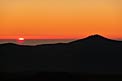 A view of Paranal at sunset from Armazones