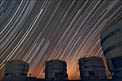 Trailing stars above Paranal