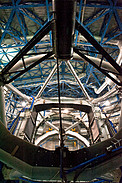 Inside view of a VLT Unit Telescope