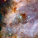 Mounted image 113: ESO’s Very Large Telescope Peers into a Distant Nebula