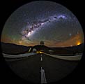 Vista “olho de peixe” de La Silla em UHD