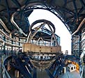 Inside view of a VLT unit telescope