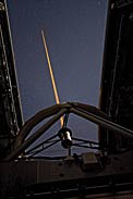 Laser Beam Creating an “Artificial” Star