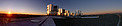 Panoramaaufnahme des Sonnenuntergangs am Paranal