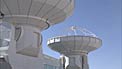 Two ALMA antennas at the OSF