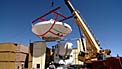 The assembling of an ALMA antenna at the Operations Site Facility (OSF) 3