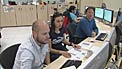 Astronomers at the OSF control room during observations (part 1)
