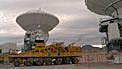 The first journey of an ALMA antenna to the plateau of Chajnantor