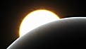 Planet with superstorm (artist's impression)
