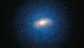 Artist’s impression of the expected dark matter distribution around the Milky Way