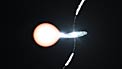 Rappresentazione artistica di come si formano i getti oscillanti della nebulosa planetaria