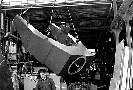 Assembling the ESO 1-metre telescope