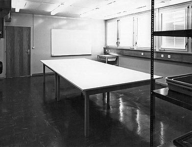 The print finishing room of the Atlas Laboratory at CERN