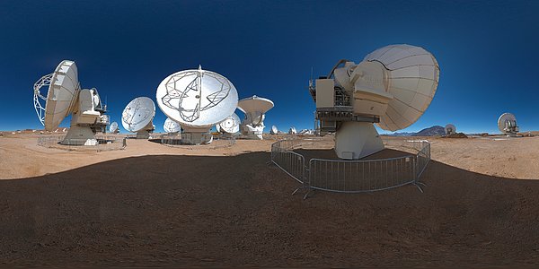 Stitched panorama view of ALMA