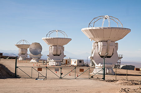 Four Japanese antennas for ALMA