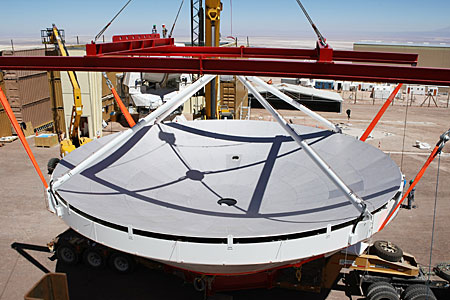 Assembly of Second European ALMA Antenna