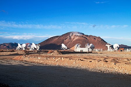 13 Antennas at the ALMA AOS
