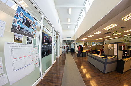 Press offices at the ALMA inauguration